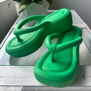 Jeffrey Campbell Green Platform Sandals